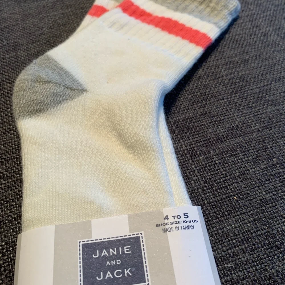 Janie and Jack Toddler Boys Bundle 4 Pair of Socks